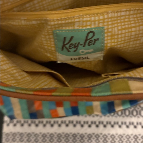 Fossil Colorful Striped Tote Bag - Picture 4 of 4